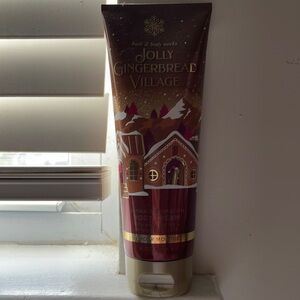 jolly gingerbread village body cream